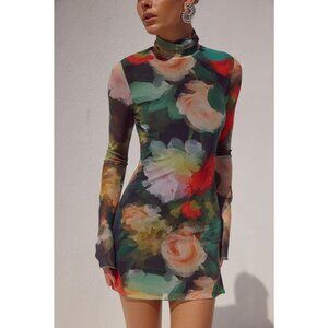 NWT Runaway The Label Jordi Mini Dress Asha Print Size Small